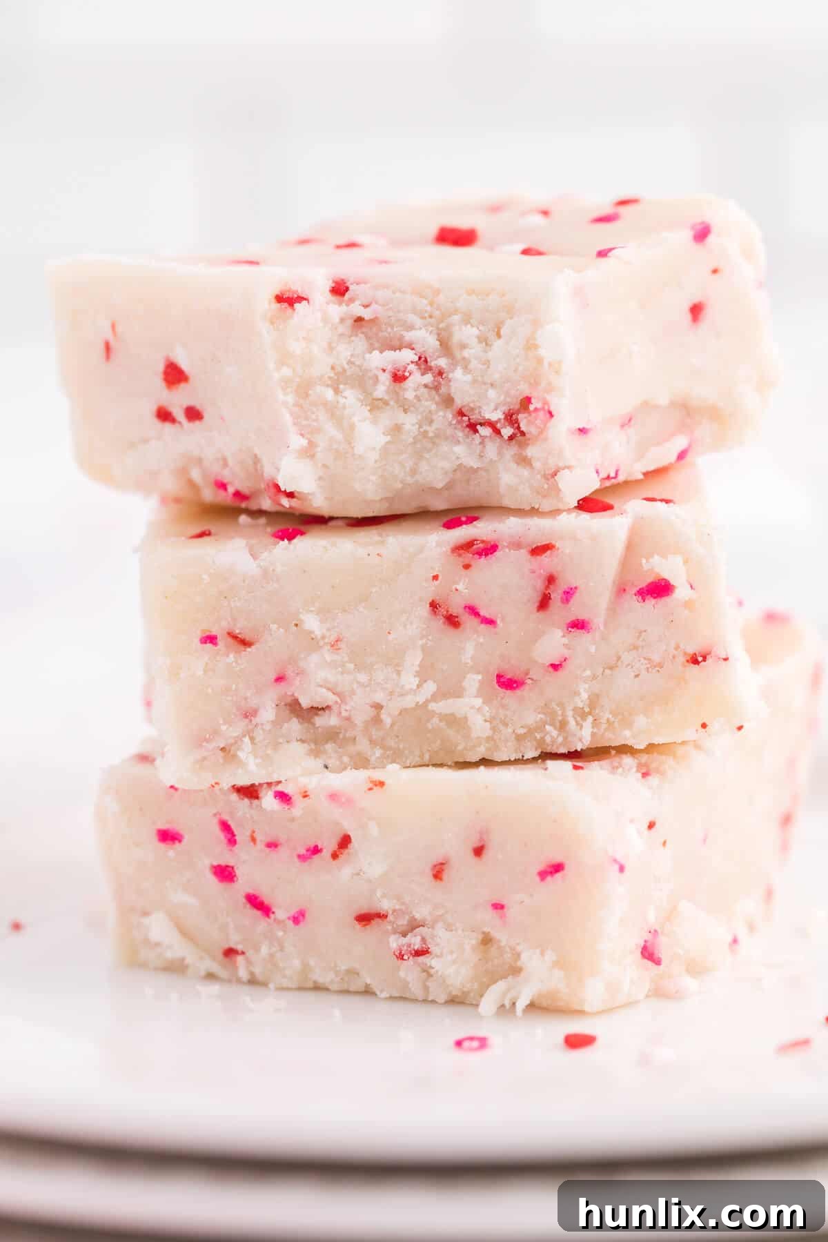 Valentine's Day Fudge - This vanilla 