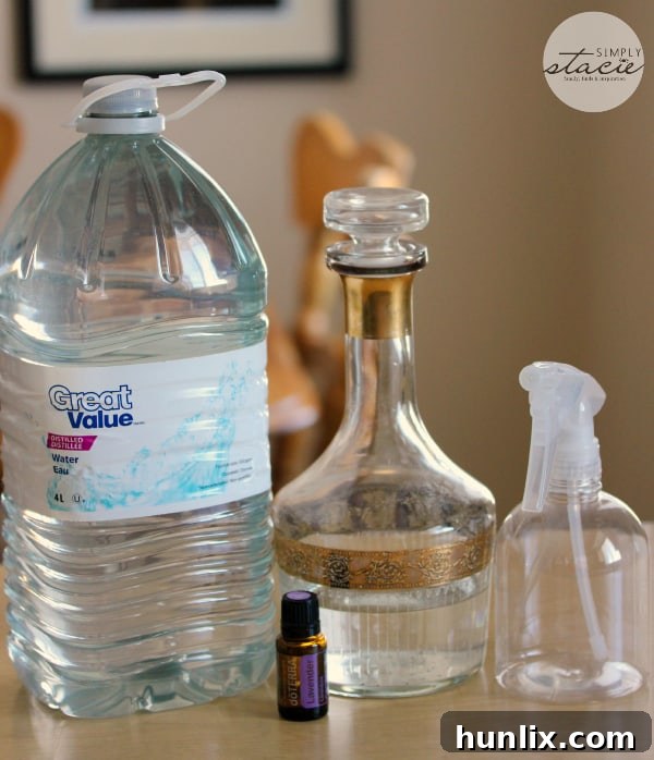 DIY Room Spray Recipe - Natural and customizable home fragrance with essential oils.