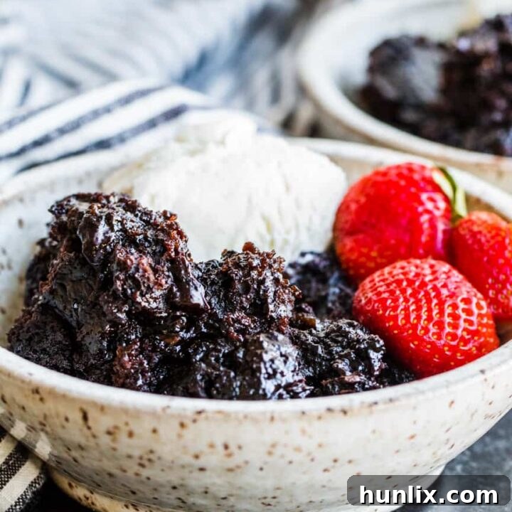 Slow Cooker Chocolate Lava Cake