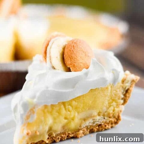 No Bake Banana Pudding Cream Pie