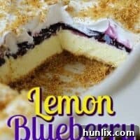 No Bake Lemon Blueberry Dessert