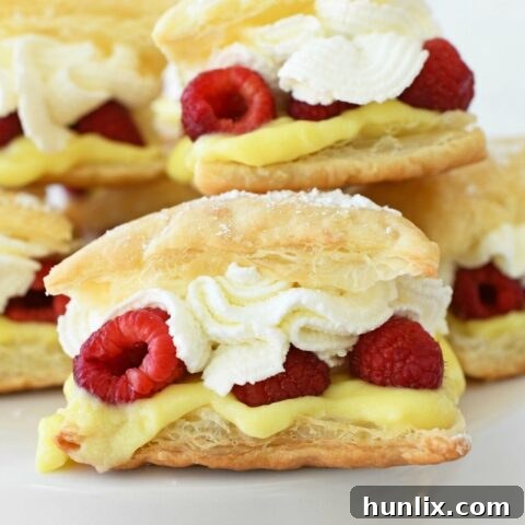 Lemon Raspberry Napoleons
