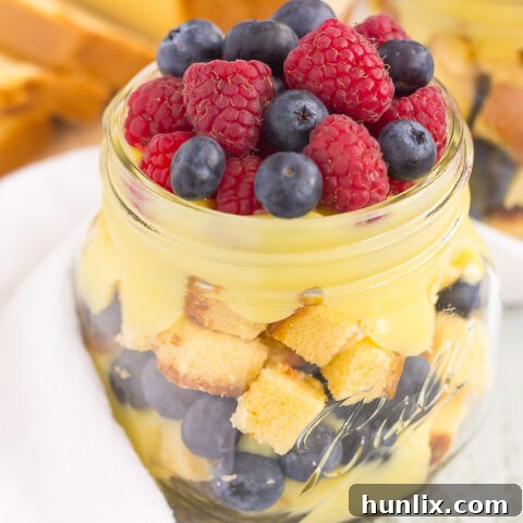 Berry Vanilla Pudding Pound Cake Trifle