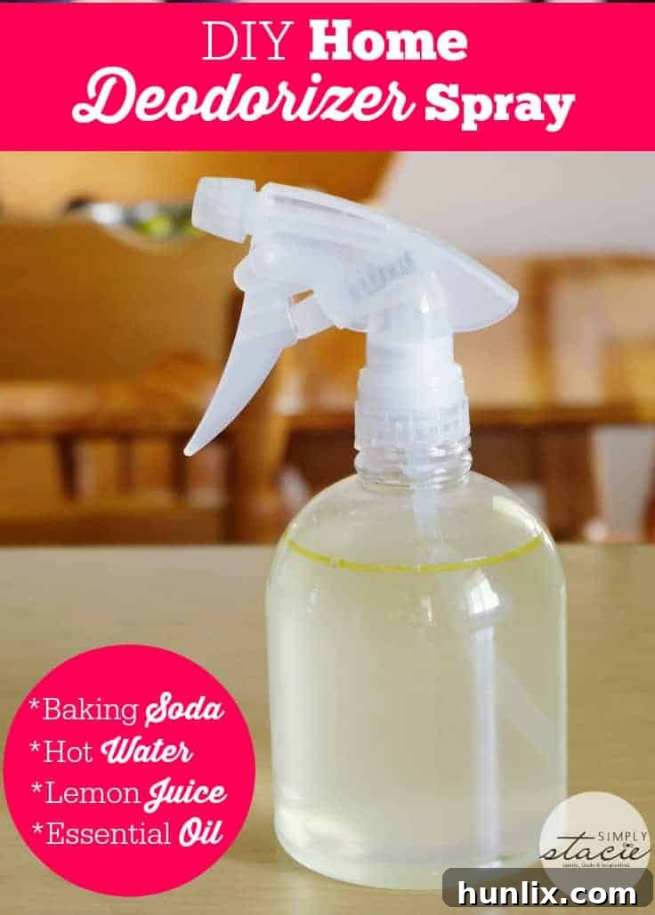Homemade Orange Essential Oil Deodorizer Spray for a Fresh Home