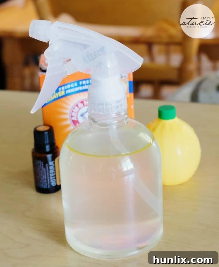Infographic: Simple DIY Home Deodorizer Spray Recipe with Natural Ingredients