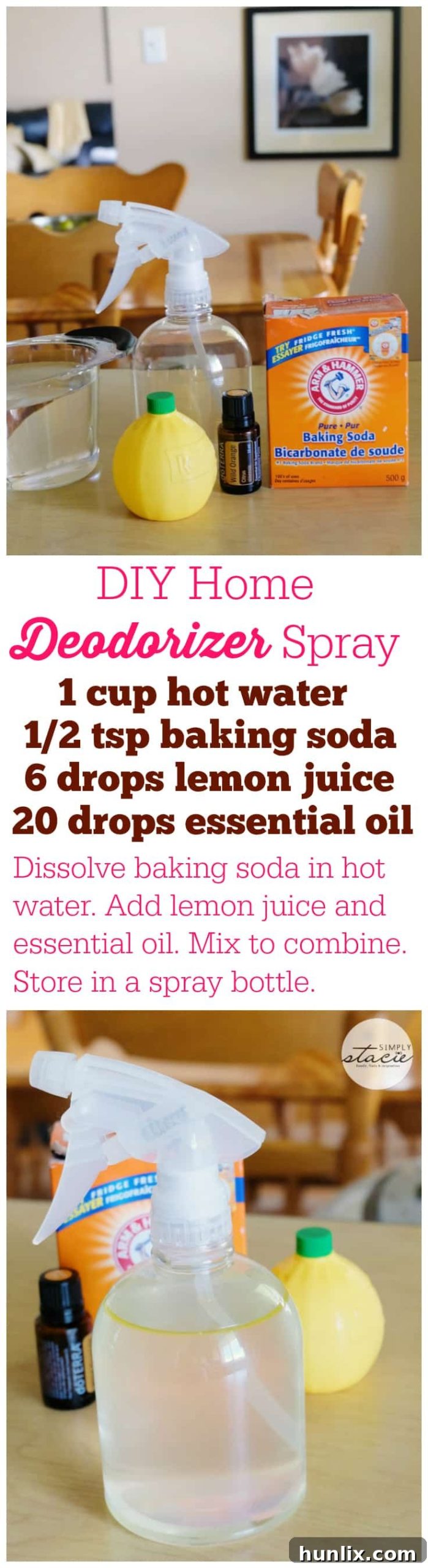 Pin This: DIY Home Deodorizer Spray with Essential Oils Easy Recipe