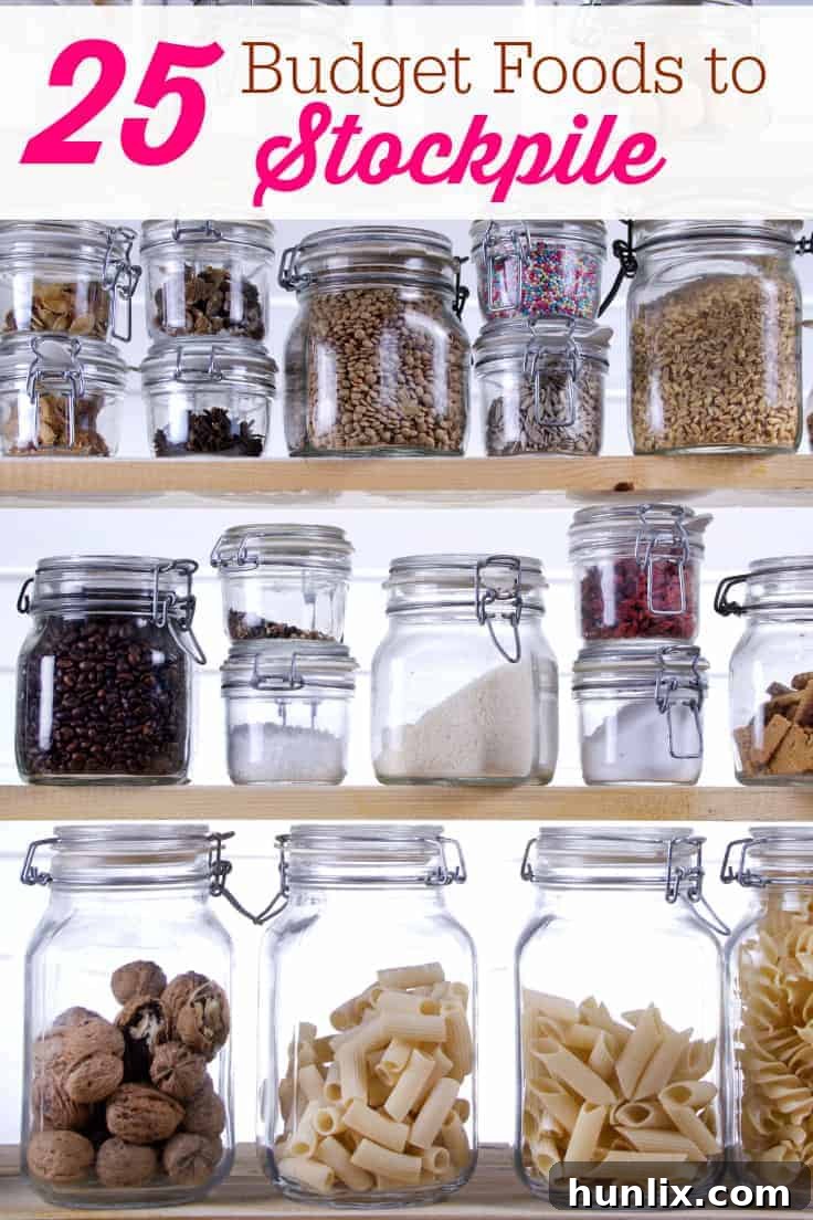 25 Budget-Friendly Foods to Stockpile: Create an Affordable Emergency Pantry