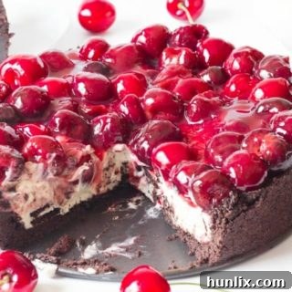 Cherry Cheesecake with Oreo Crust