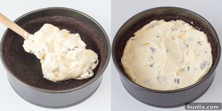 Decadent Cherry Oreo Cheesecake 6 Cherry Cheesecake with Oreo Crust - Grab a fork and maybe a bib, as this cheesecake is creamy, sticky and a little bit messy!