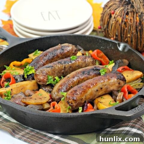 Pan-roasted Bratwurst Skillet meal