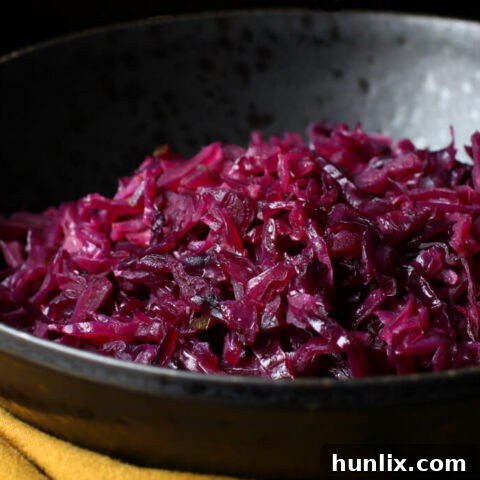 Braised German Red Cabbage (Rotkohl) side dish