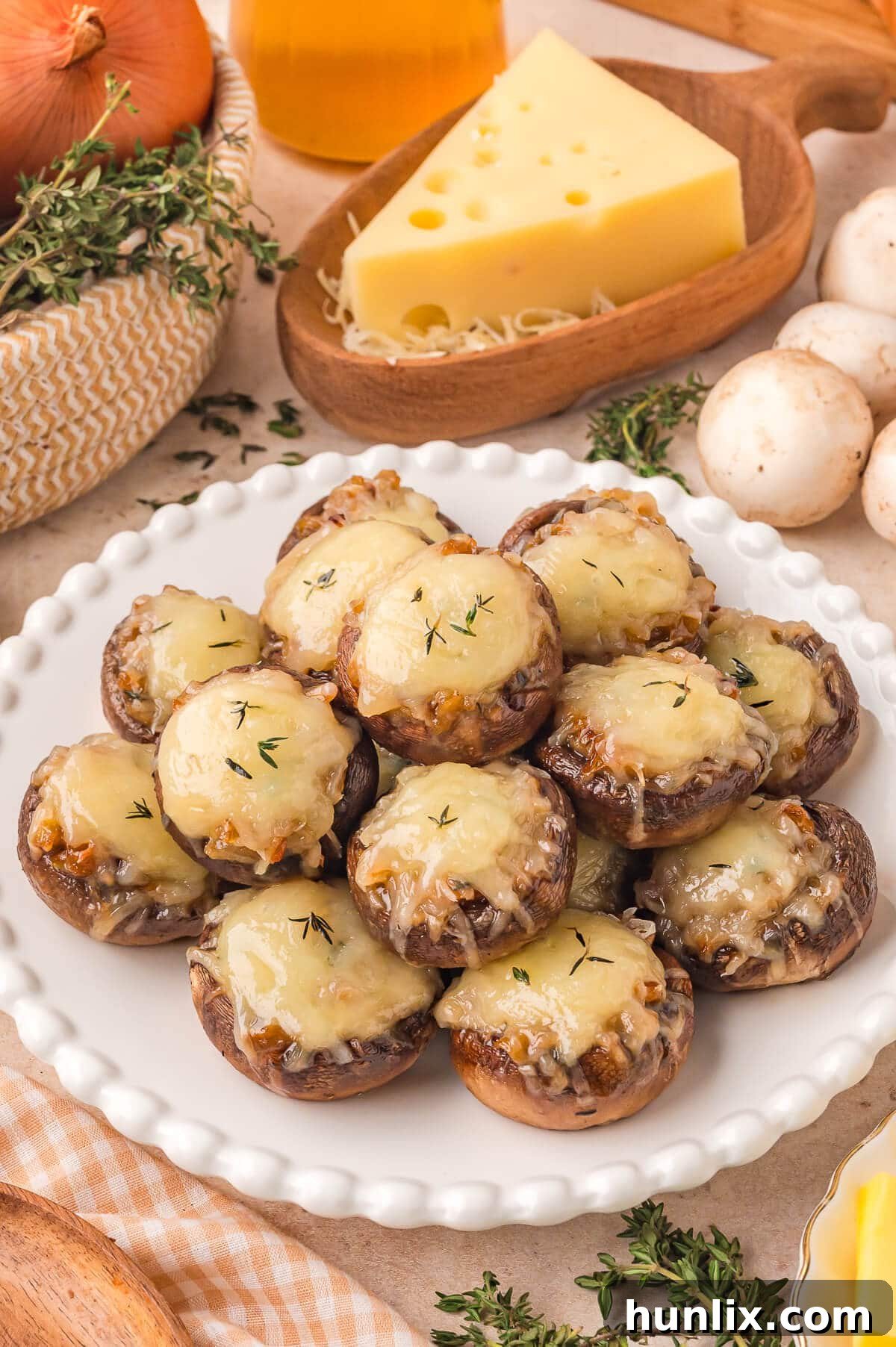 The recipe on a white plate.