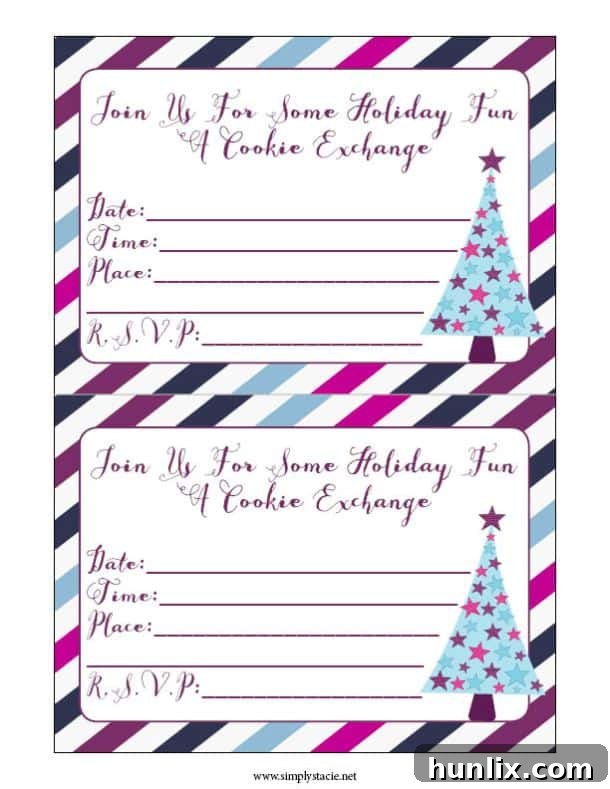 How to Plan a Cookie Exchange - Simple tips on how to plan a cookie exchange over the holidays. Plus, get free printables for recipe cards, invitations and more!