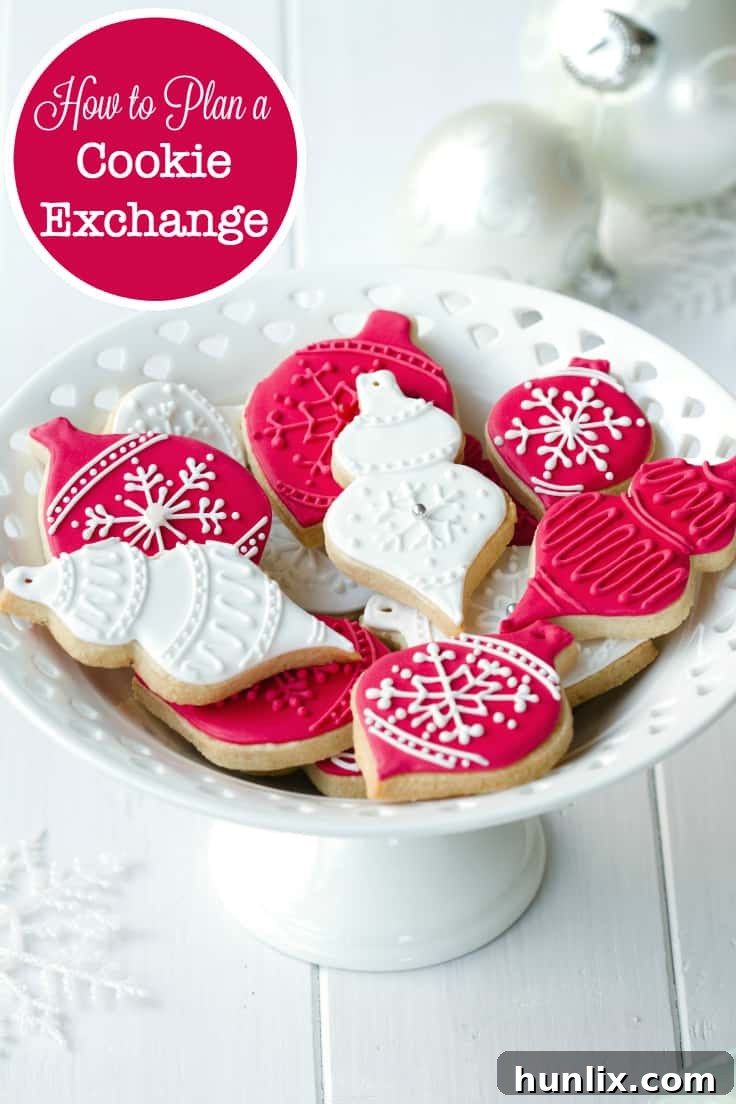 How to Plan a Cookie Exchange - Simple tips on how to plan a cookie exchange over the holidays. Plus, get free printables for recipe cards, invitations and more!