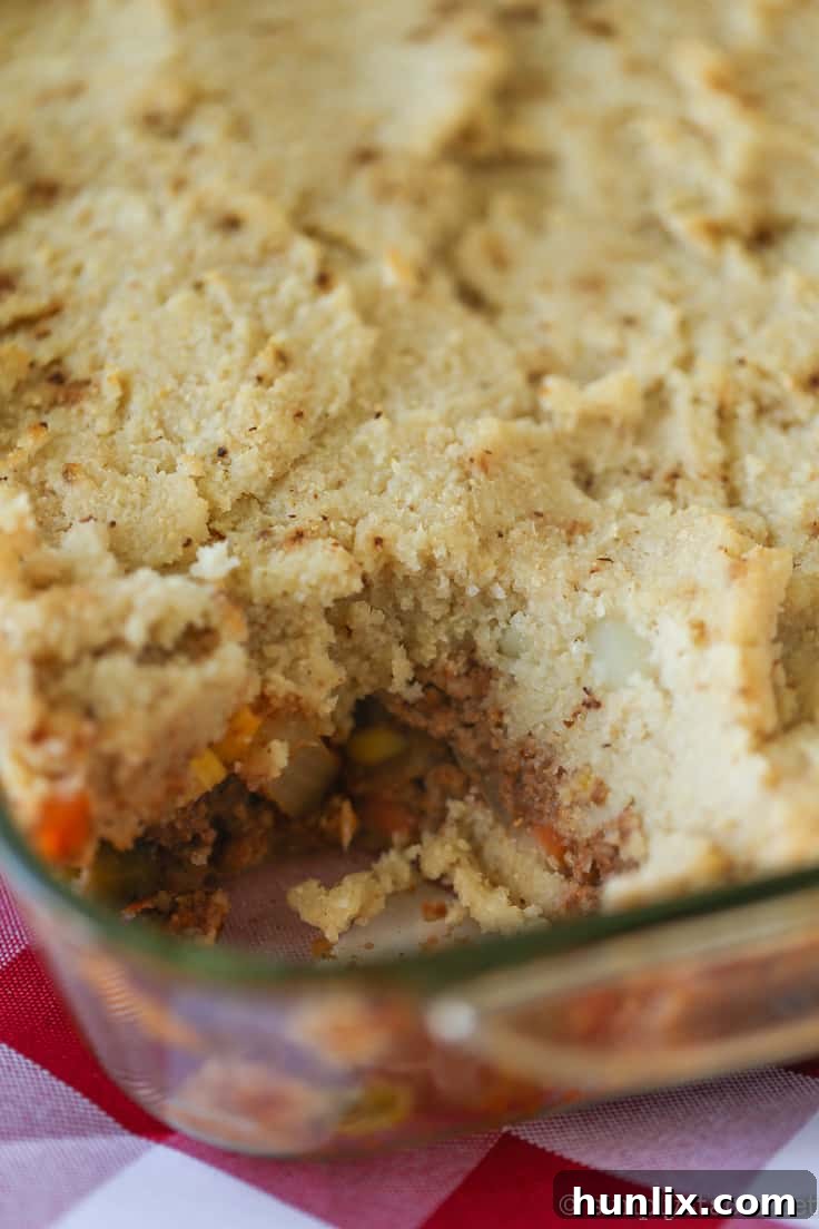Healthy Shepherd's Pie - A comfort food classic recipe gets a makeover. This Healthy Shepherd's Pie has a mashed cauliflower topping and fibre filled filling. Delish!