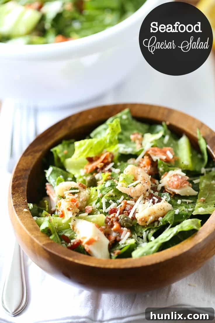 Seafood Caesar Salad
