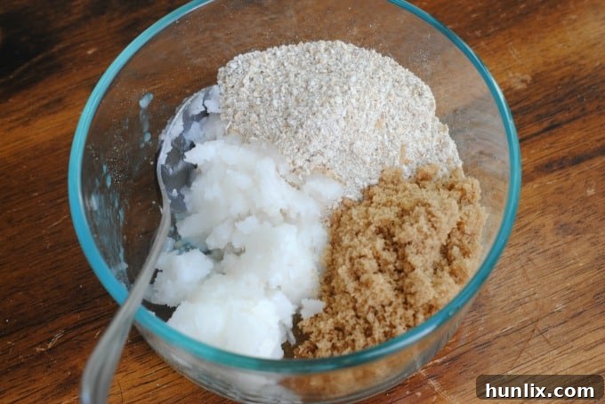 Oatmeal Brown Sugar Scrub ingredients