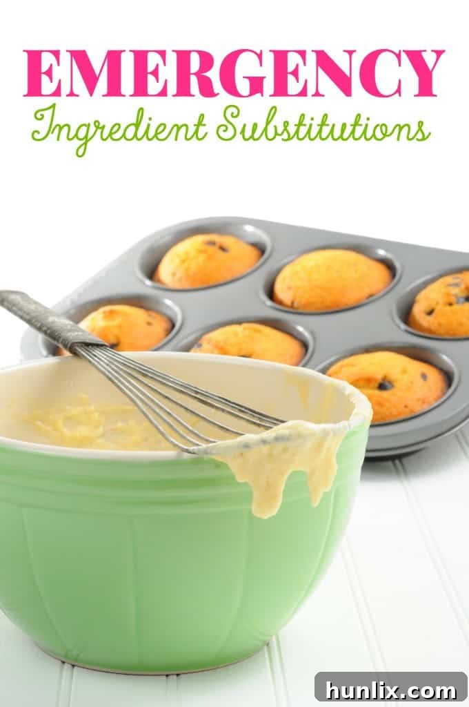 Quick Fix Ingredient Swaps 2 Emergency Ingredient Substitutions - If you run out of an ingredient while you're cooking or baking, don't fret! Check out this list of emergency ingredient substitutions and find a quick fix.