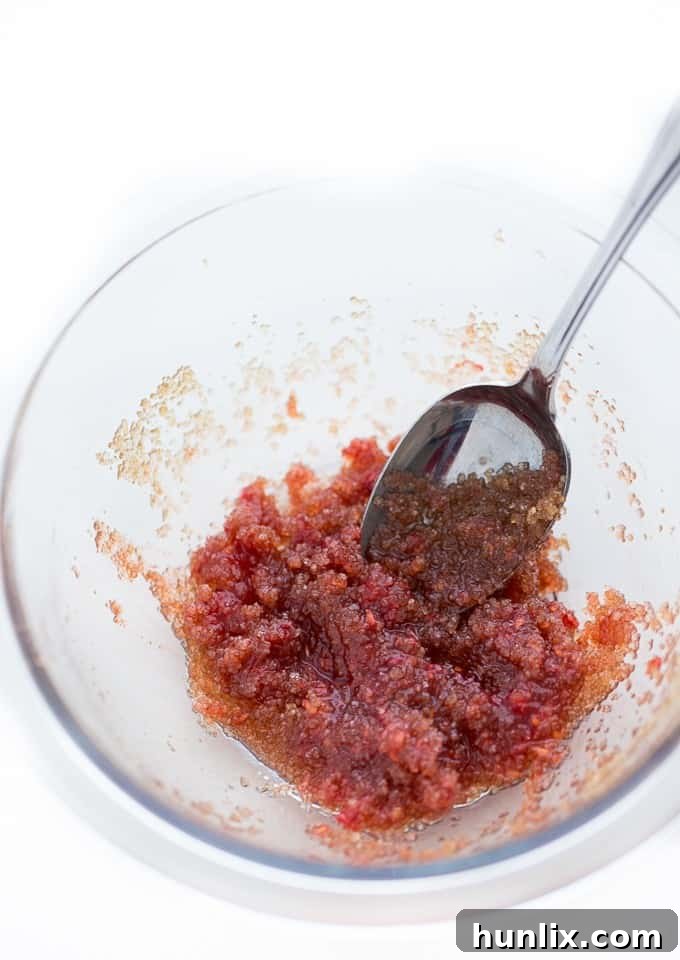 Raspberry Kiss Lip Polish 6 Raspberry lip scrub consistency