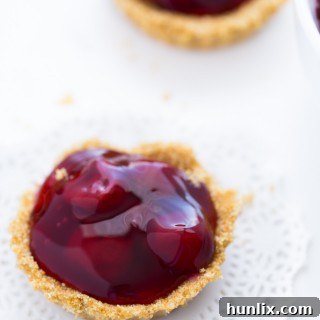 Effortless Cherry Tart Delights 6 No-Bake Cherry Tarts, a simple and delicious dessert.