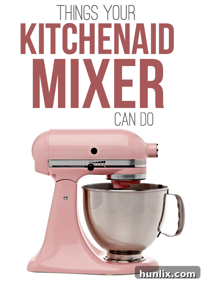 Things Your KitchenAid Mixer Can Do - this kitchen appliance is a master multi-tasker! It makes ice cream, sausage, pasta and so much more.