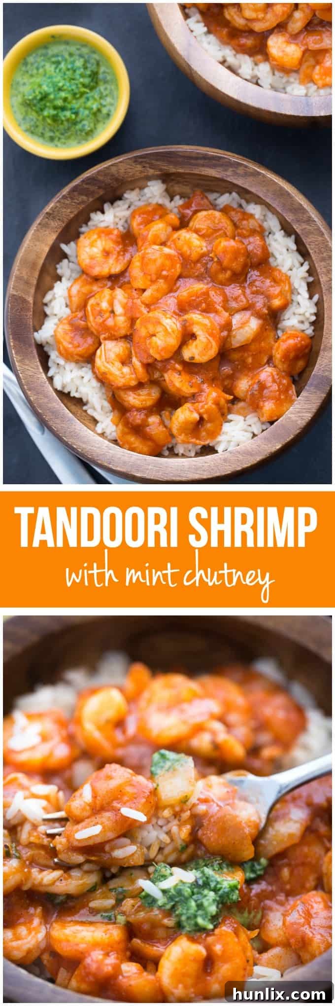 Another appealing collage of Tandoori Shrimp images, emphasizing its simplicity and fresh flavor.