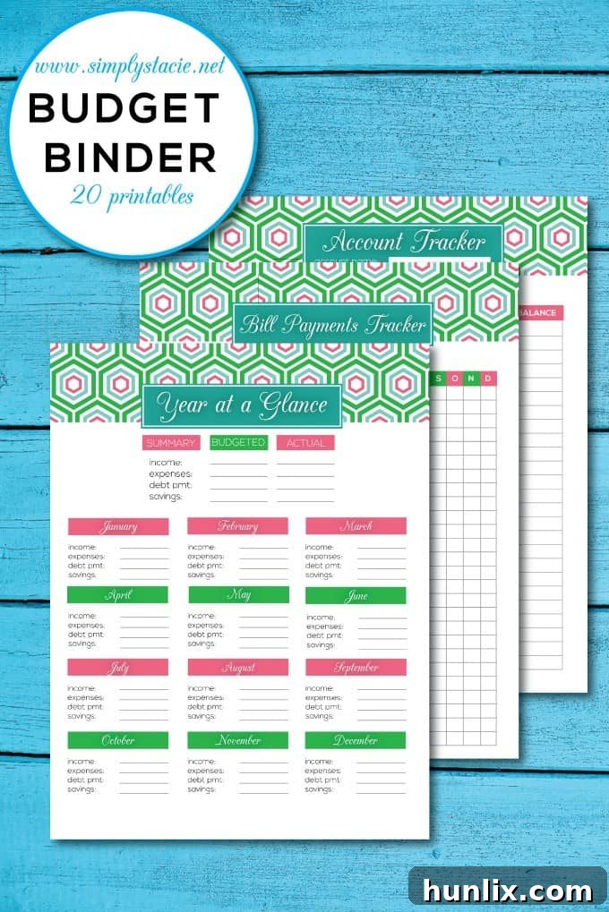 Free Budget Binder - Organize your household finances with these 20 free budgeting printables!