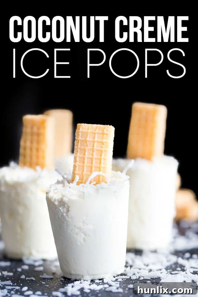 Step-by-step preparation of Coconut Creme Ice Pops