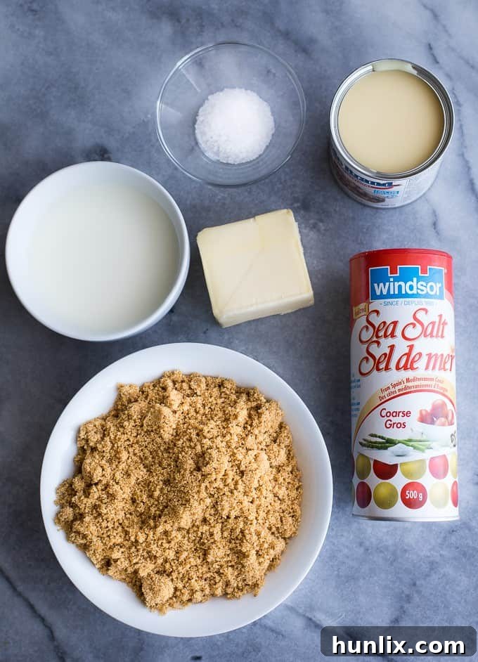 Salted Caramel Delight Fudge 3 Ingredients to make salted caramel fudge.