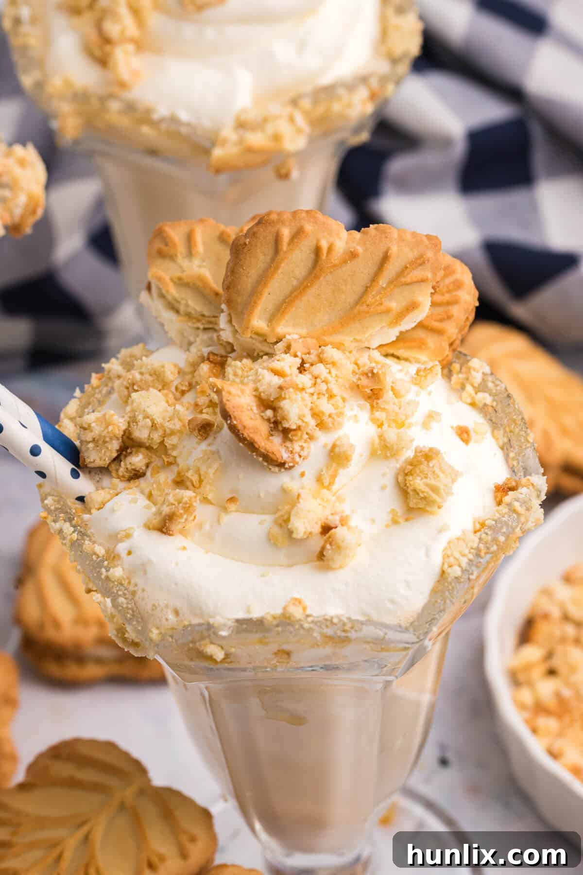 Velvet Maple Coffee Shake 6 A delicious maple coffee milkshake served in a glass.