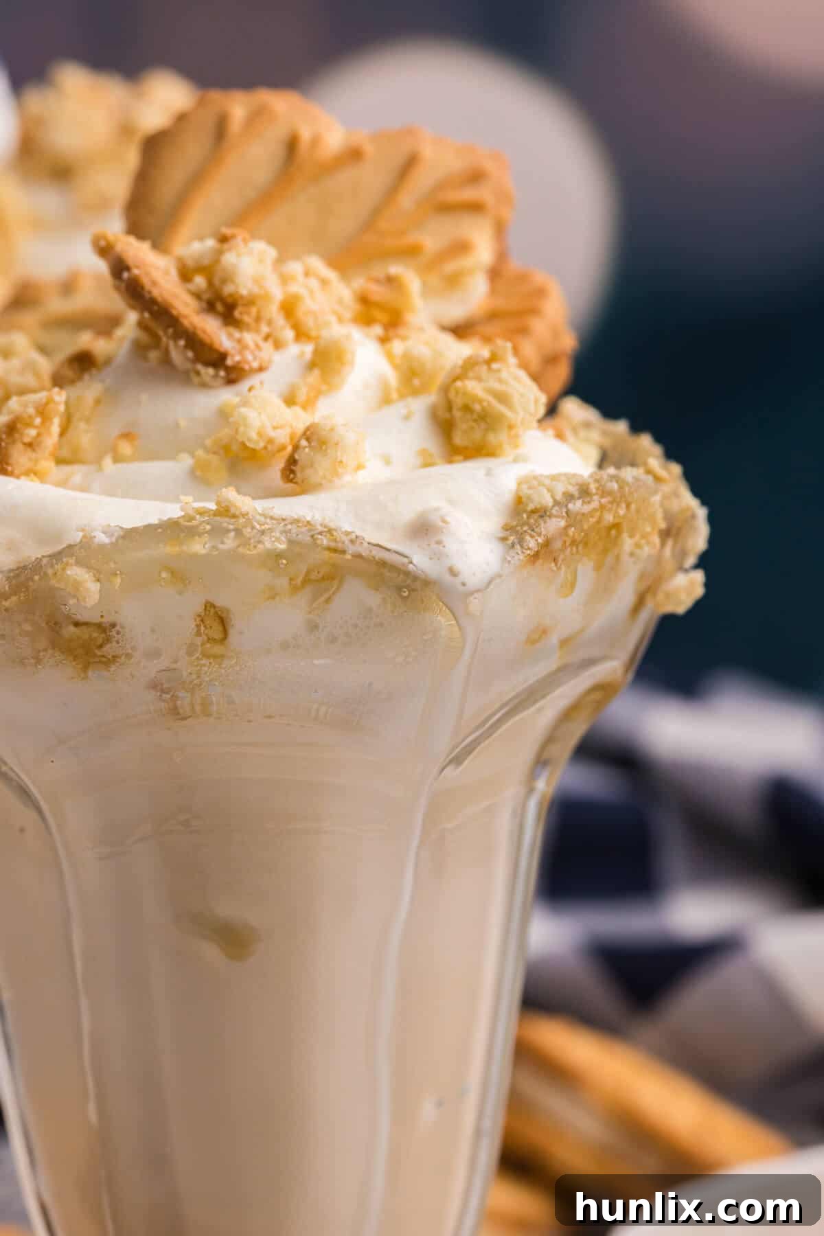 Velvet Maple Coffee Shake 8 Close-up view of the rich, creamy texture of the maple coffee milkshake.