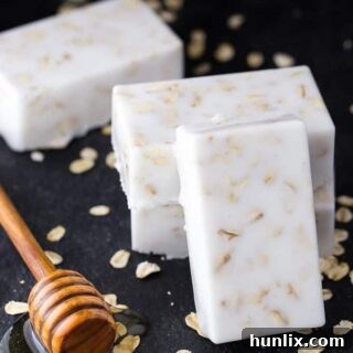 Homemade Honey Oatmeal Goat's Milk Soap