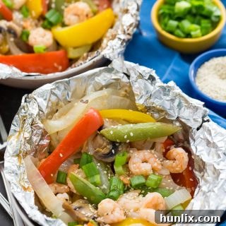 Grilled Sesame Shrimp & Veggies