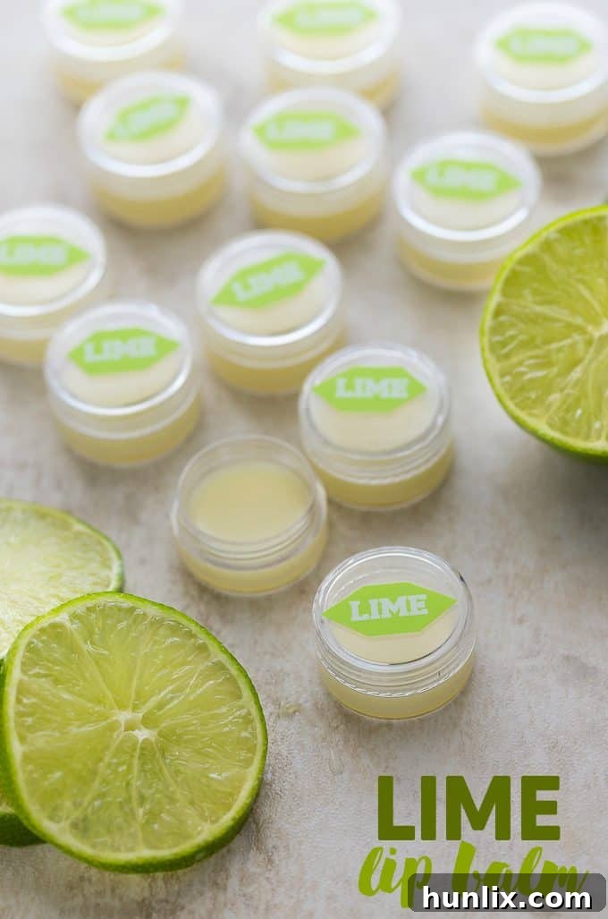 Key Lime Kiss 3 Lime Lip Balm - Making your own lip balm isn't hard to do! This one smells fresh and tangy and feels wonderful on dry lips.