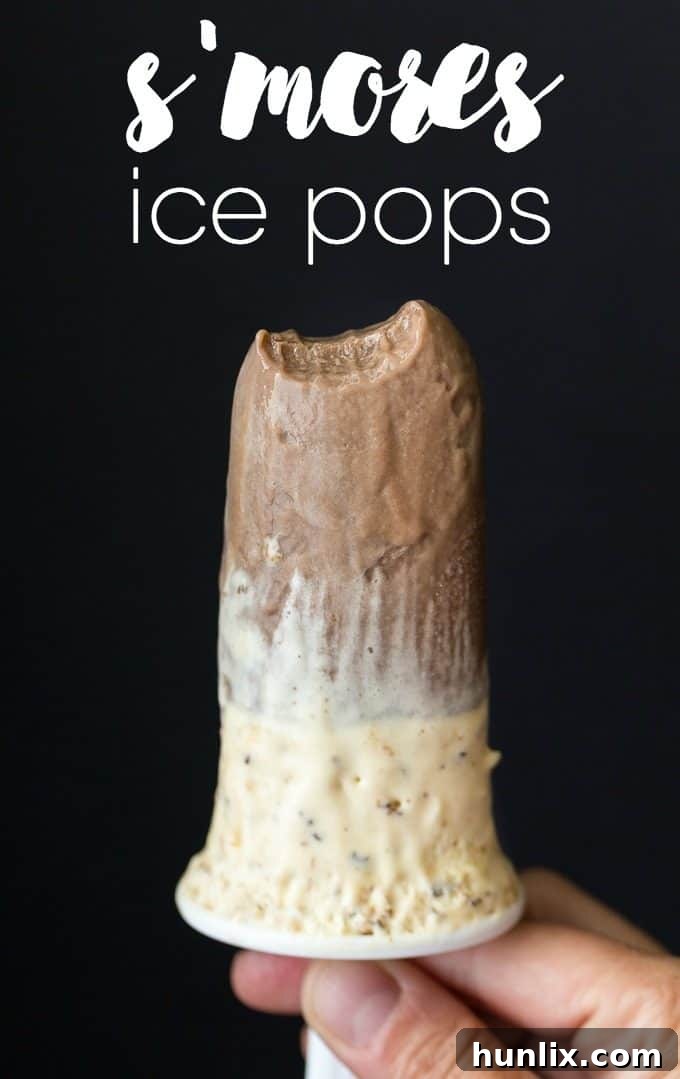 S'mores Ice Pops - S'mores without the heat! Try this twist on a fudgsicle with a layer of toasted marshmallow and pieces of graham cracker hiding inside.