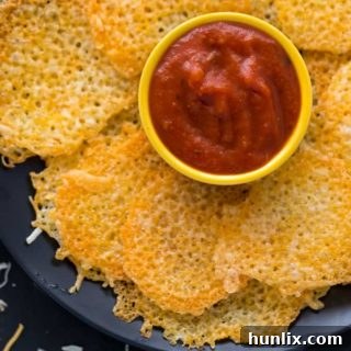 The recipe on a platter with pizza sauce.