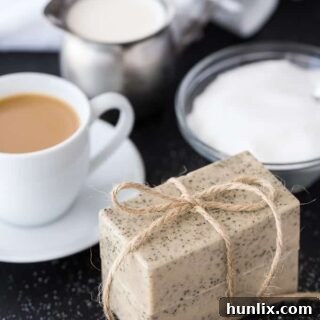 Homemade Vanilla Coffee Soap