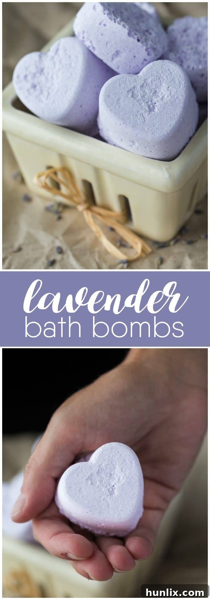 Calming Lavender Bath Fizzers 4 Assortment of ingredients for making lavender bath bombs: baking soda, citric acid, cornstarch, lavender essential oil, and purple soap colorant.