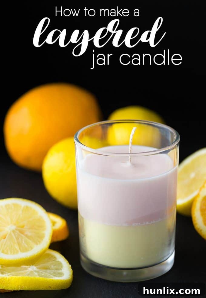 Crafting Layered Jar Candles 2 How to Make a Layered Jar Candle - You will not believe how easy it is to make. It makes a wonderful DIY gift!
