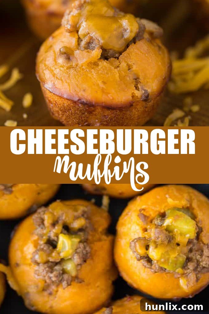 Cheeseburger Bites 17 A compilation of mouth-watering cheeseburger muffin images, ideal for social sharing.