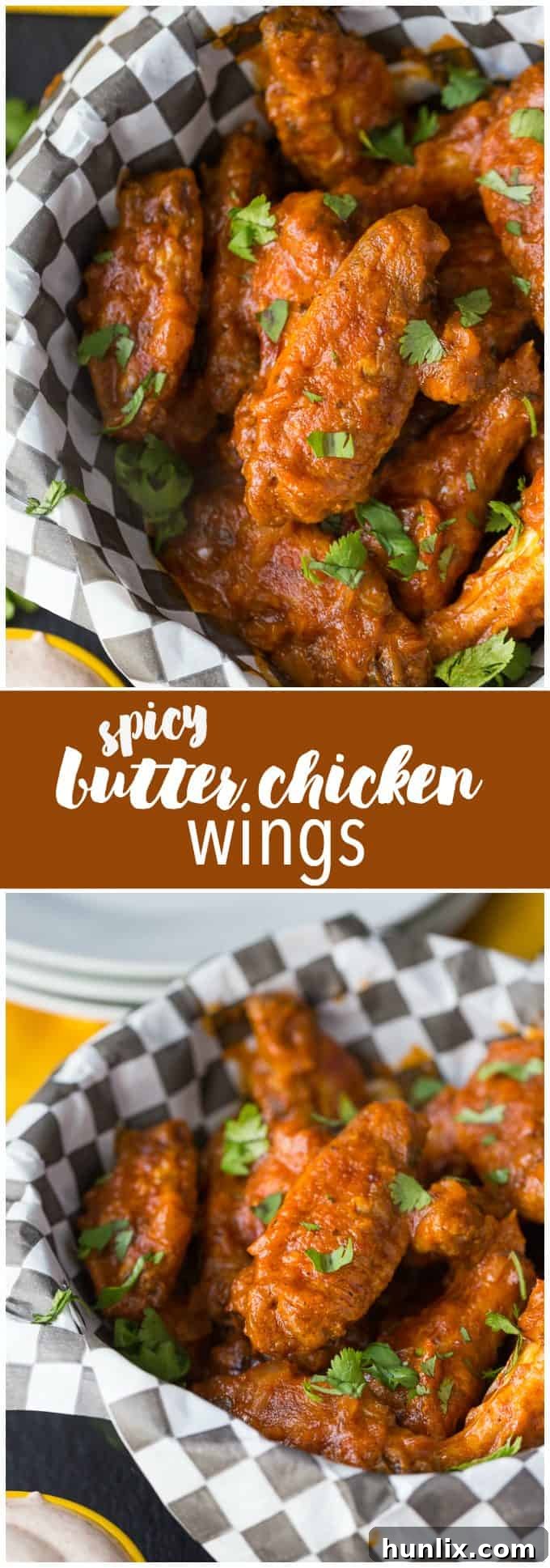 Buttery Heat Wings 6 An appetizing collage of Spicy Butter Chicken Wings, showing the cooking process and final dish for an engaging recipe presentation.