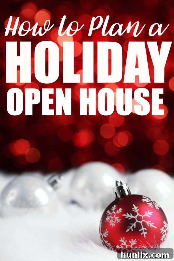 How to Plan a Holiday Open House - A step-by-step guide on how to plan a holiday open house this Christmas season with a free planning printable checklist to keep you organized.