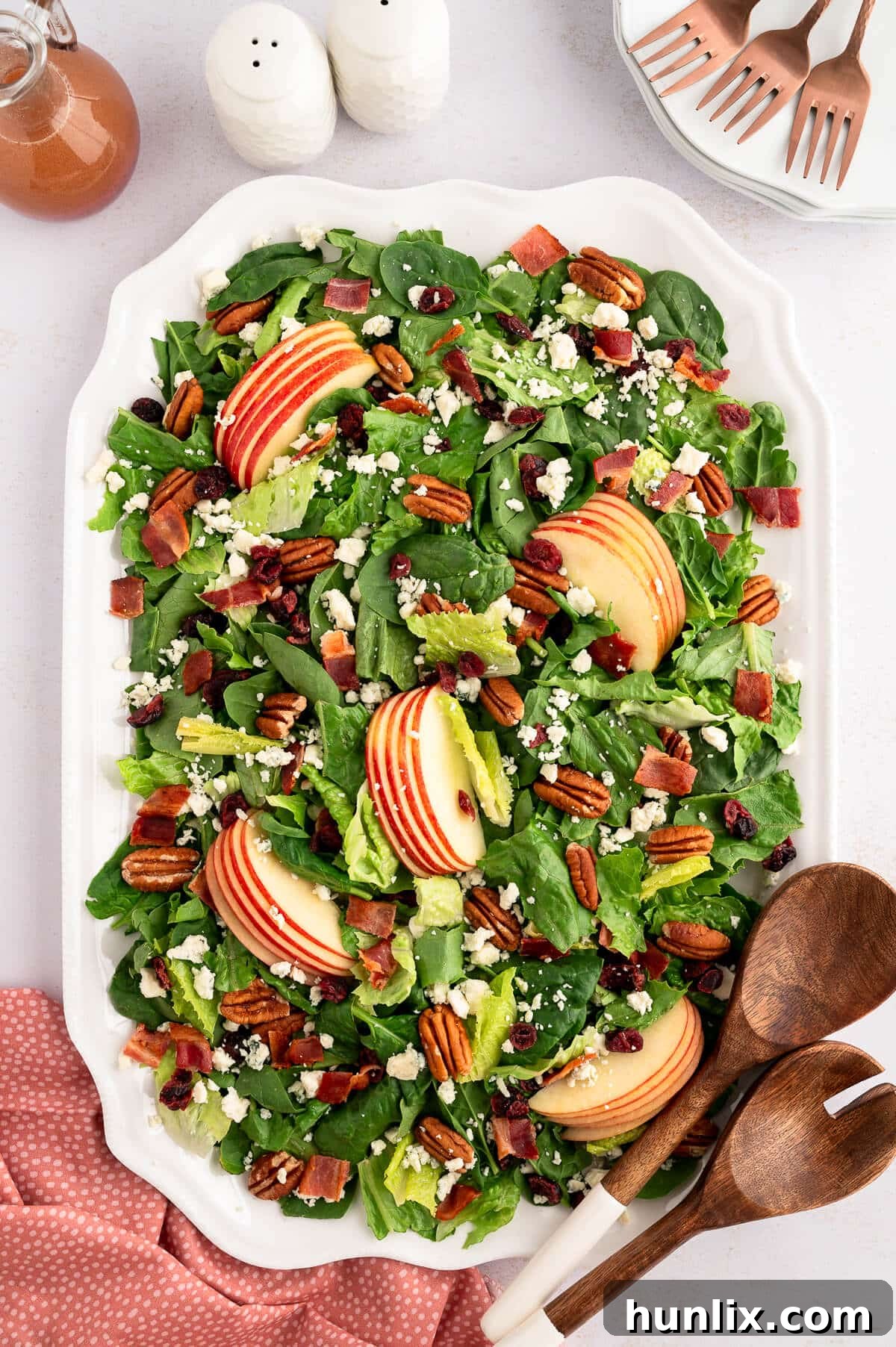 Fall Salad on a platter.