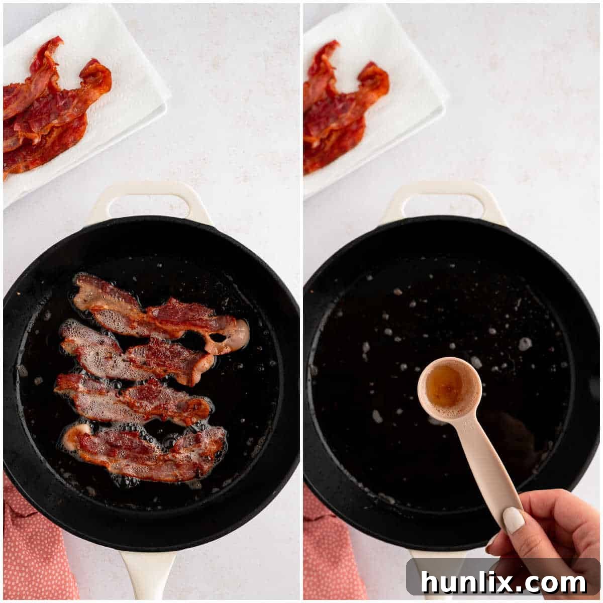 Steps to make fall salad.