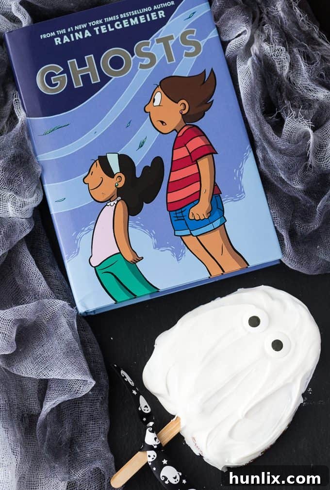 Ghost Cookie Pops 4 Ghost Cookies on a Stick - Spooky treats that are easy to make and fun to eat!