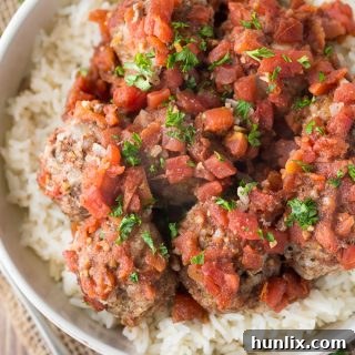 Meatballs & Rice recipe image