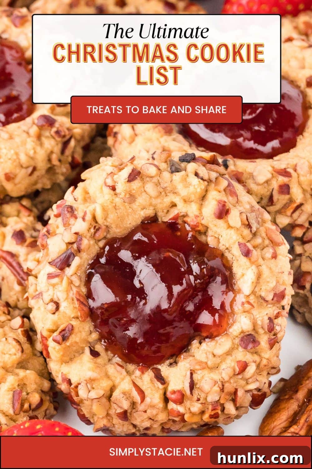 A vibrant assortment of festive Christmas cookies, beautifully decorated and arranged.