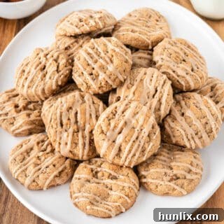 Brown sugar cookies on a plate.