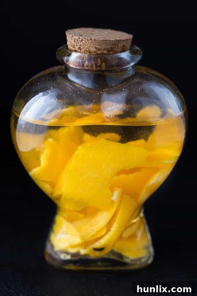 Homemade Orange Extract - Vodka + orange peels is all you'll need for this simple DIY extract!