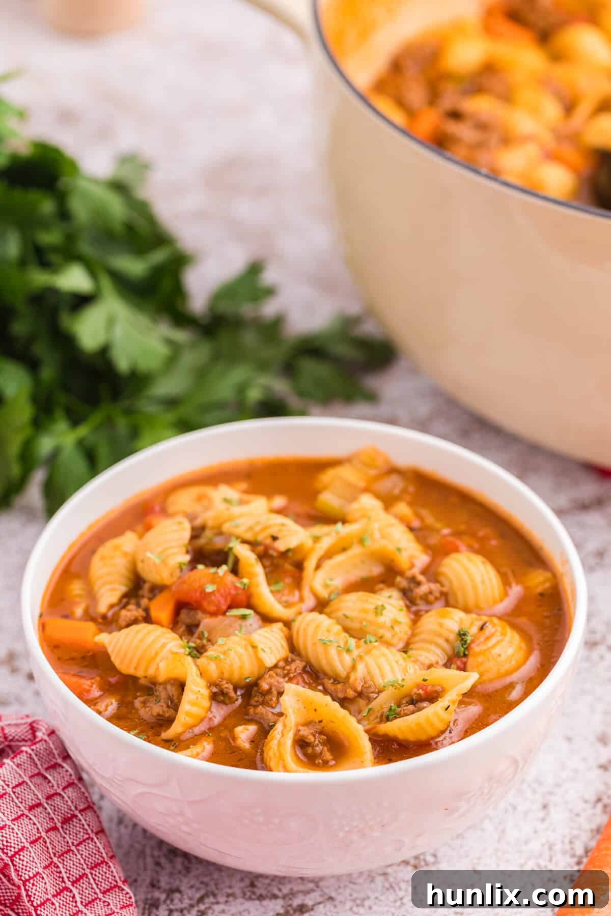 The recipe in a white bowl.